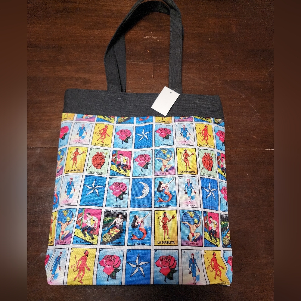 Loteria Tote Bag Purse Lined